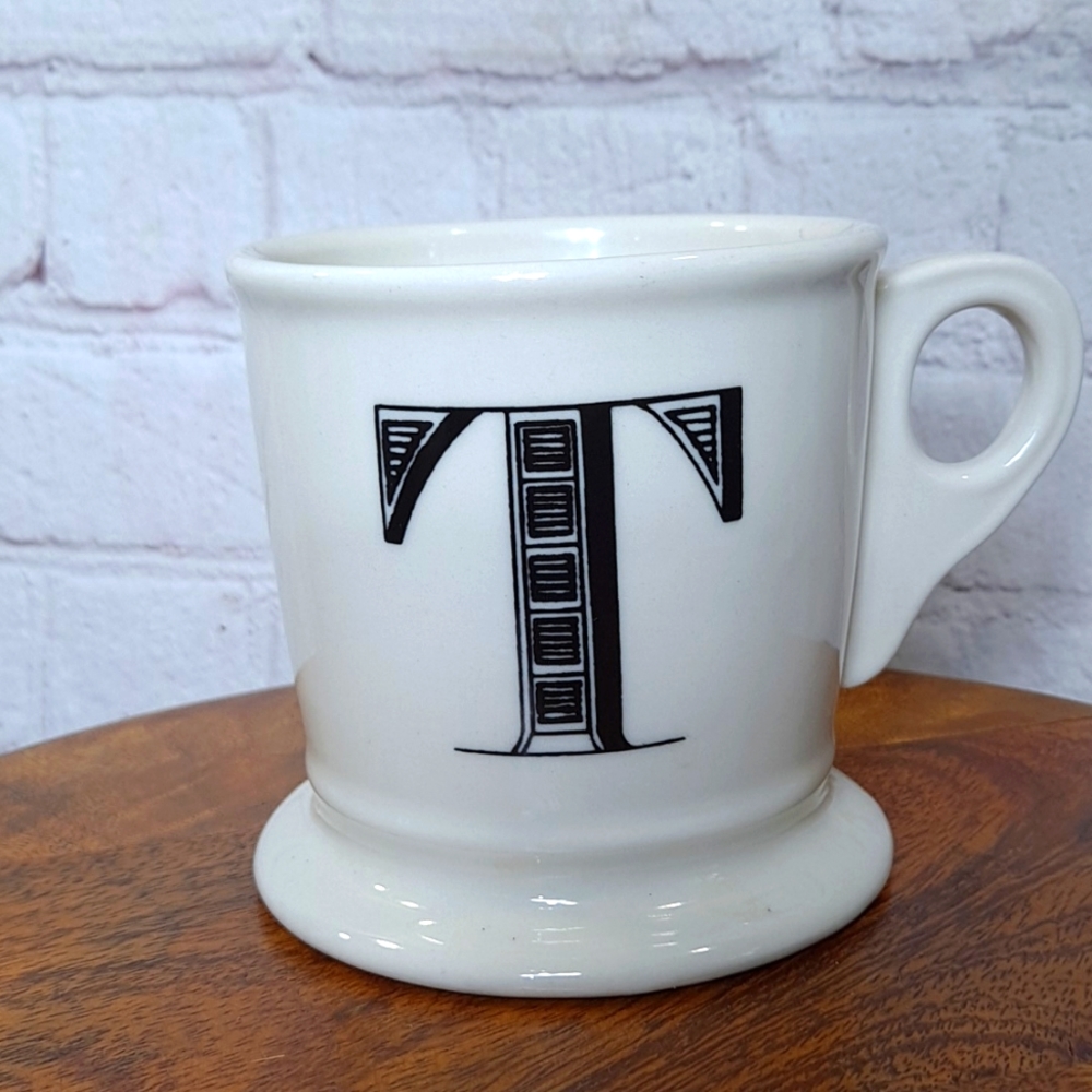 Anthropologie T Monogram 12oz Mug